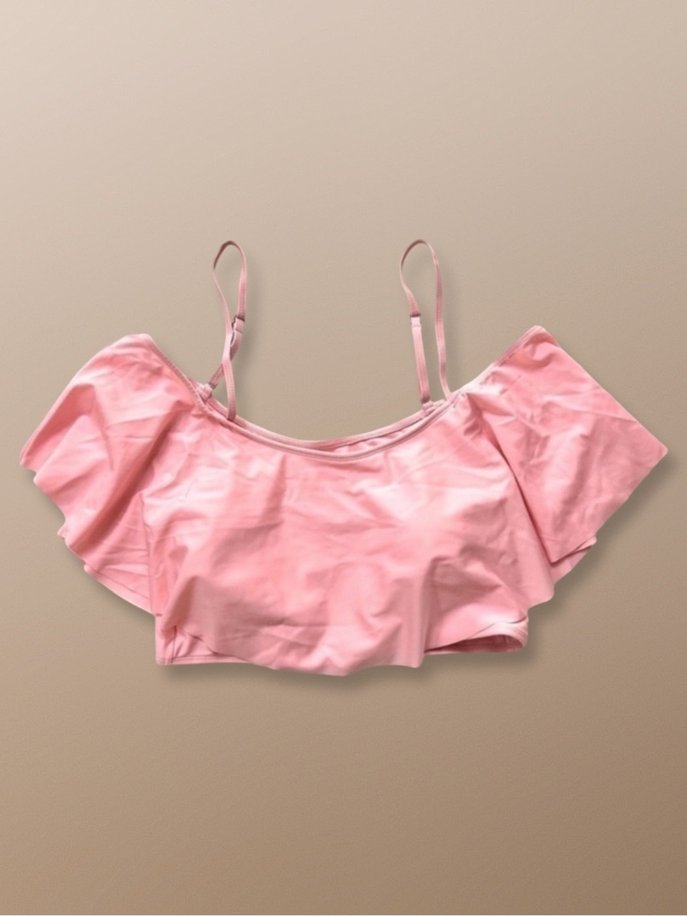 Plus Size Flowy Bikini Top Adjustable Straps Removable Cups XXL